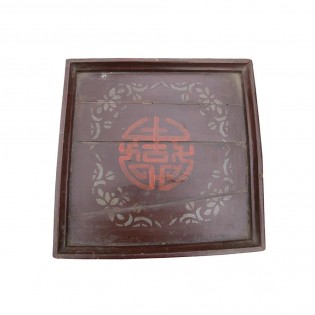 Chinesische Tablett mit Dekorationen