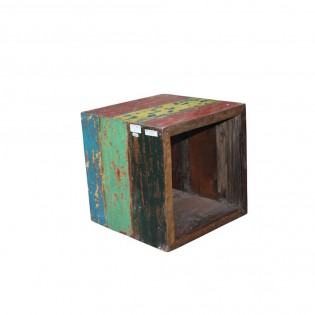 Form Von Farbigen Recycling-Holz