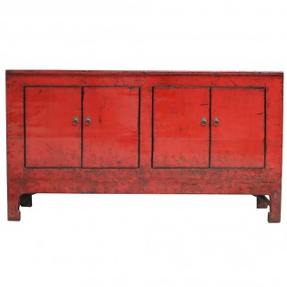 Chinesisches rotes Sideboard