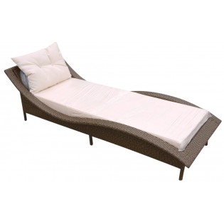 Chinesische hochwertige  elegante Liegestuhl fur den AuBenbereich mit Aluminiumrahmen und aus Polyrattan bedeckt