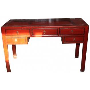 Antike chinesische 5-Schubladen Schreibtisch