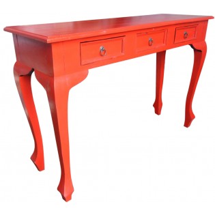 Rote Mahagoni Schreibtisch