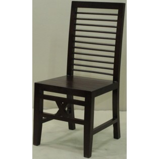 Stuhl aus schwarz Mahagoni