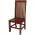 Stuhl aus massivem Mahagoni klar