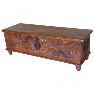 Indian carved chest