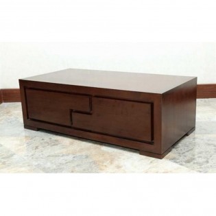 Coffee table in mahogany with drawers