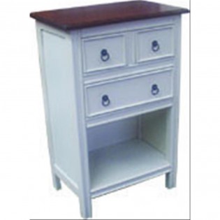 White shabby cabinet with drawers