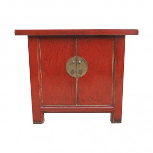 Chinese red lacquer cabinet