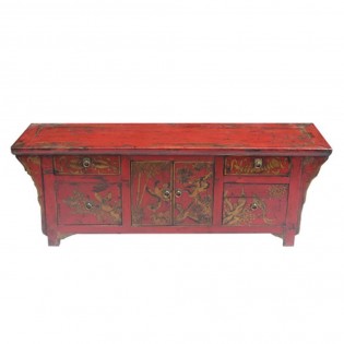 Low cabinet Chinese lacquered