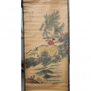 Chinese cloth with paintings