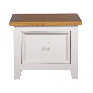 White Pine Bedside With Drawer