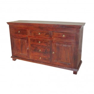 Solid wood sideboard with drawers and doors