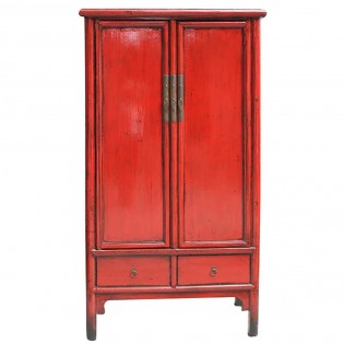 Red lacquer china cabinet