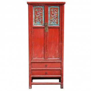 Chinese base red cabinet