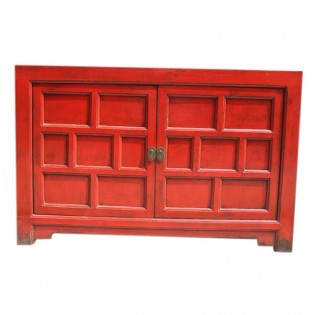 Red lacquered china sideboard