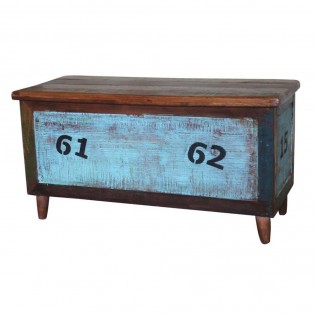 Industrial chest on a light blue base