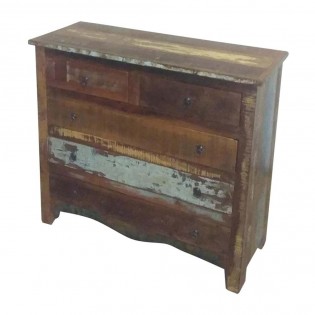 Chest of drawers with reclaimed wood