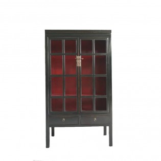 Black cabinet with drawers