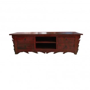 Red TV cabinet