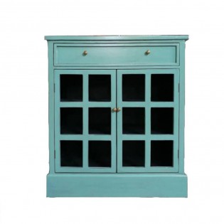 Heavenly chic shabby display cabinet