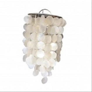 Mother of pearl chandelier in white color