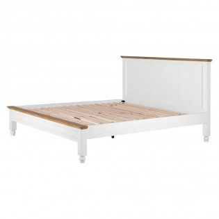 King-size bed in solid wood