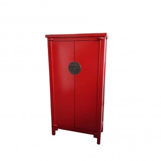 Red color Chinese wardrobe
