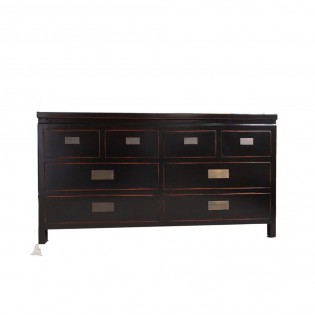 Oriental white chest of drawers