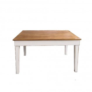 Shabby chic dining table with elm top