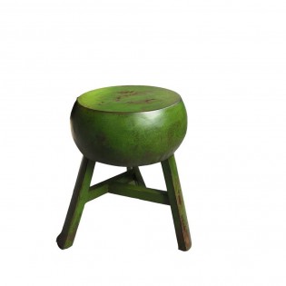Green Chinese stool