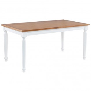 Shabby chic dining table in solid mahogany solid wood 180x90