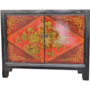 Chinese sideboard with paintings
