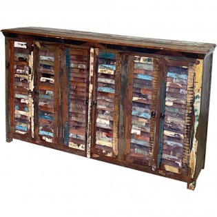 Indian sideboard in recycled colored wood