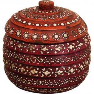 Painted ethnic Indian box