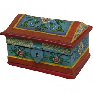 Indian wooden boxes mixed colors