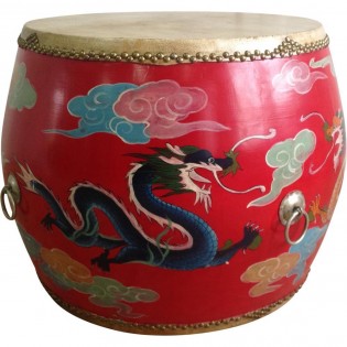 Chinese stool with paintings