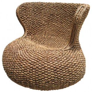 1-seat chair in water hyacinth