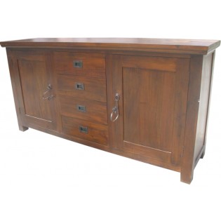 buffet in acacia with doors and drawers