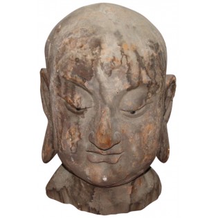 Ancient Buddha head