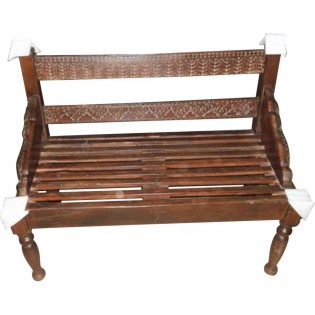 Carved bench