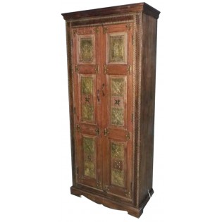 Indian cupboard with brass panels