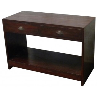 2-drawers mahogany writing table