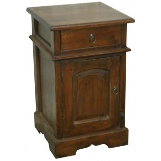 Bedside table from Indonesia in mahogany