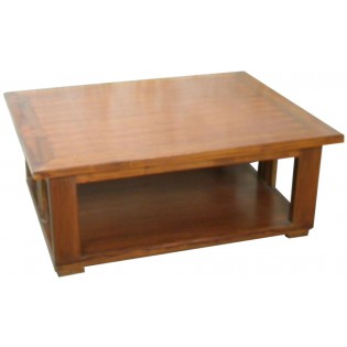 Low-rise table in mahogany