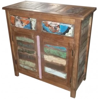 Indian recovered wooden sideboard