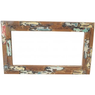 Mirror with recycled wood