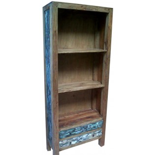 Bookcase with reclaimed wood