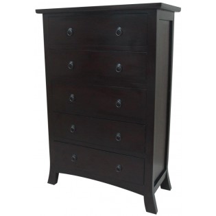 Indonesian chest of drawers in mahogany