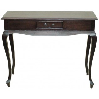Mahogany console with curved legs