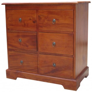 Chest of drawers in light mahogany